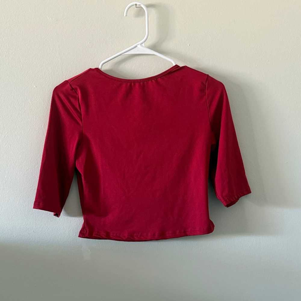Red Cropped Top
